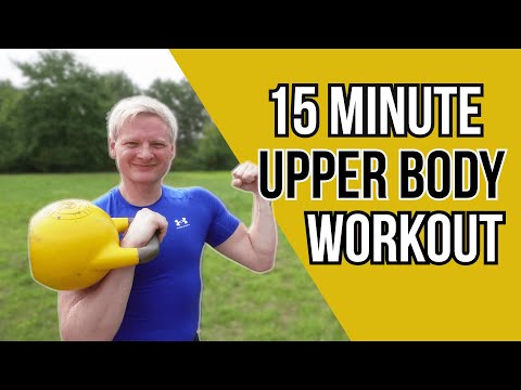 15 Min UPPER BODY Workout | Single Kettlebell | Beginner Friendly
