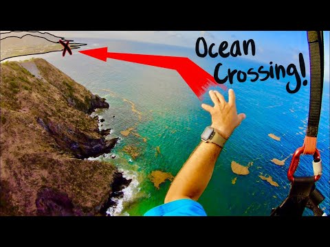 Paragliding over the OCEAN
