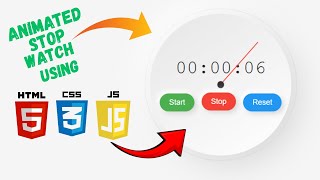 Animated Stop Watch Using HTML, CSS and JavaScript... #coding #programming #education #video #watch
