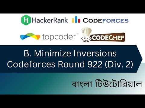 B. Minimize Inversions | Codeforces Round 922 (Div  2) B | Bangla solution
