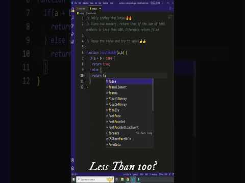 Javascript coding challenge - 29 #shorts