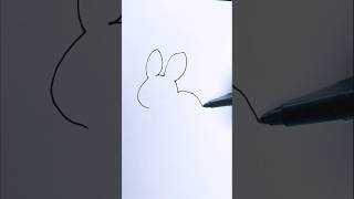 Drawing Rabbit can never be so easy #easydrawing #stepbystepdrawing #crayonkids