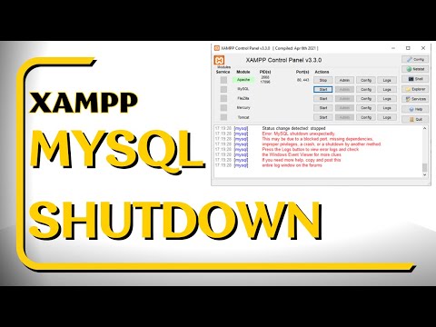 XAMPP MySQL Shutdown Unexpectedly Problem Solved #xamppserver