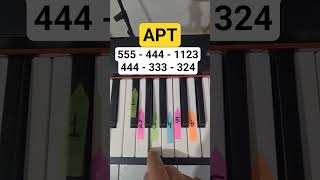 🎹🔥 APT. Piano Tutorial 🎶✨