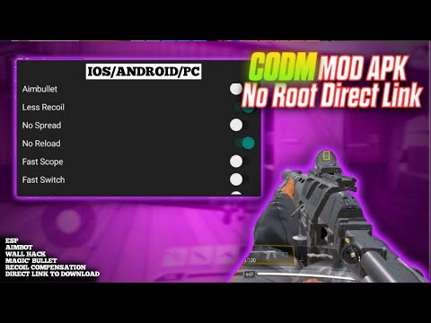 CODM MOD MENU APK COD MOBILE +WALLHACK +AIMBOT + ESP | DOWNLOAD CHEATS NO RECOIL CODM APP
