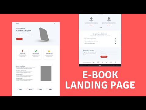 one page ebook landing page templates sales page book launch website template  to publish a book