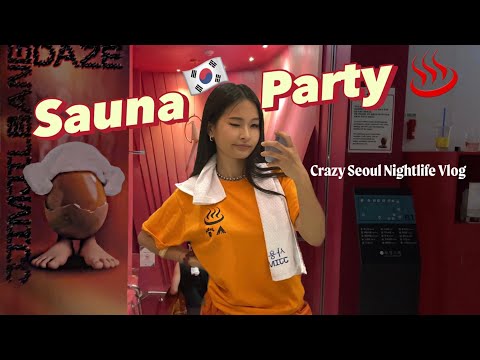 Korea Techno House Events You MUST Try 🥵 | Party Sauna in Korea vlog | Itaewon party scene