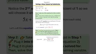 Solving Systems of Equations by Substitution | Step-by-Step Method 🧠✏️ | Example 2