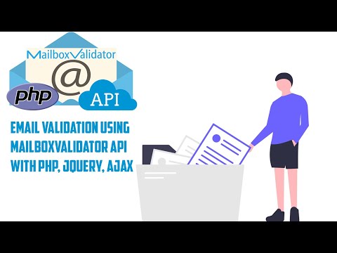 Email validation using MailboxValidator API with PHP, JQUERY and AJAX.