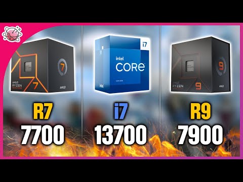 Ryzen7 7700 vs i7-13700 vs Ryzen9 7900 | Real Gaming Benchmark | 1080p