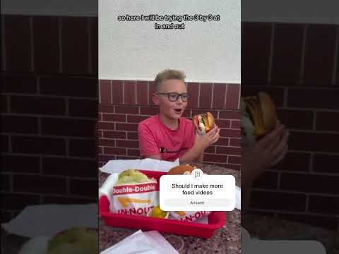 Trying the 3 by 3 at in-an-out #food #innoutburger #drpepper #fifa #shorts