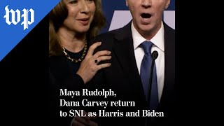 Maya Rudolph, Dana Carvey return to SNL as Harris and Biden