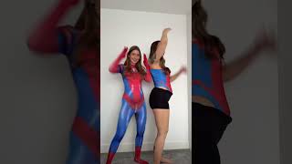 Spider-Man & Spider-Girl #digitalgenai #viraltechchallenge #realgoldegg #michlel