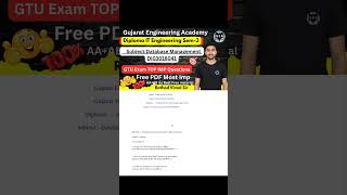 💯Database Management TOP IMP Questions 2025🔥 | Diploma IT Sem-3 📘 | GTU Exam Most IMP DI03016041✨