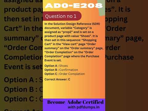 AD0-E208 Exam Dumps With Practice Questions - Free Download