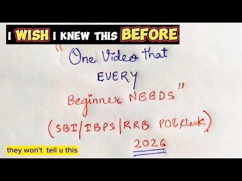 How to (PROPERLY) Start Bank exam Preparation 2026🔥|| SAVE your TIME ❣️|| #sbipo #ibpspo