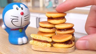 Easy Making Miniature Dorayaki For Doraemon's Fan | Best Of Tiny Cakes In The World