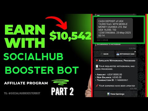Make Money Online with SocialHub Booster Bot - Freenethub Tech