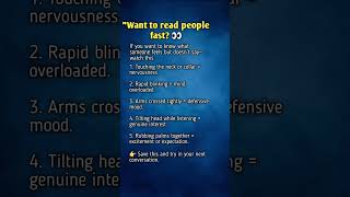 "How to Read People Instantly" #Psychology #BodyLanguage #MindHacks
