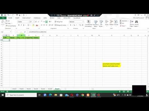 How to Generate Auto Serial Number Using Aggregate Formula in excel | Microsoft 2023