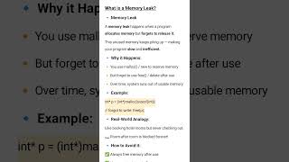 "What is Memory Leak? | Coding Error Explained"