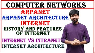 ARPANET architecture, INTERNET, history and features, internet architecture, internet vs intranet