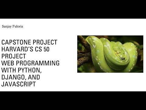 Capstone Project CS50 Python with Django and Javascript for Web Programming