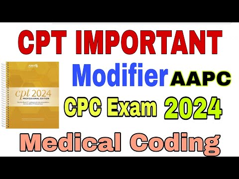 All CPT Important Modifier In 10 Min | Modifier In Medical Coding | CPC Exam #medicalcoding #aapc