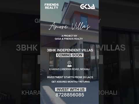 3 BHK Independent Villas | Best returns | #investinmohali #investment #realestateinvesting #mohali