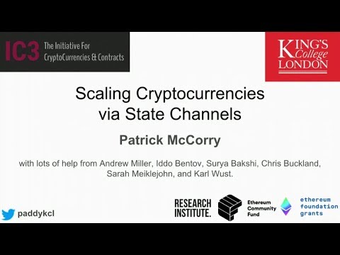 State Channels as a Scaling Solution for Cryptocurrencies - Patrick McCorry