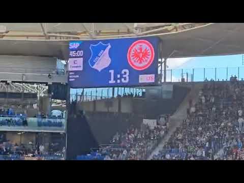 TSG Hoffenheim 1:3 Eintracht Frankfurt - Über 10 Tausend Frankfurt Fans feiern Auswärtssieg!