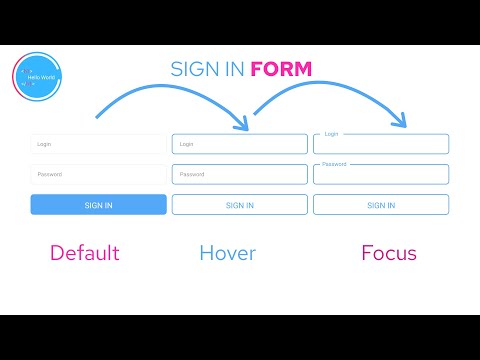 How to make beautiful SIGN IN Form HTML / CSS / jQuery