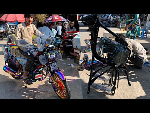 China Product Assembling in Afghanistan || How to making 150 cc motorcycle with basic tools?