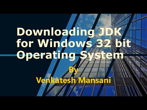 Downloading JDK For Windows 32bit & 64bit Operating Systems