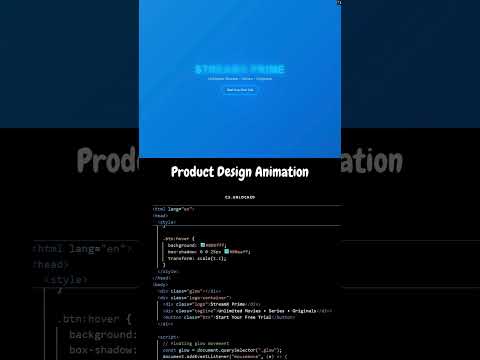 Futuristic Product Design Animation|@cs_unlocked #shorts #coding #programming #viral