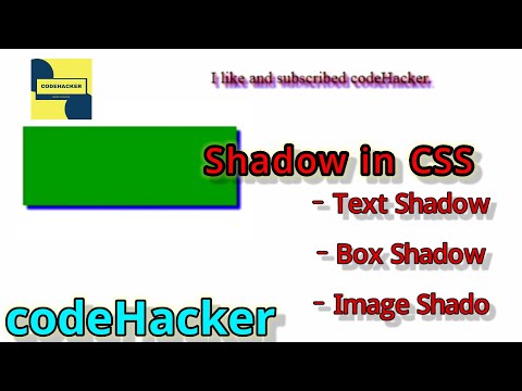 Shadow effect in CSS || codeHacker || LearnCSS