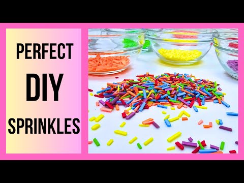 You Won't Believe How Simple Homemade Sprinkles Are |🌈 Homemade Sprinkles