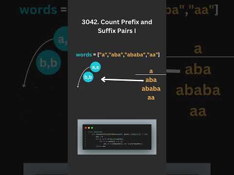 Count Prefix & Suffix Pairs in 60 Seconds! 🔍 | Coding Tutorial