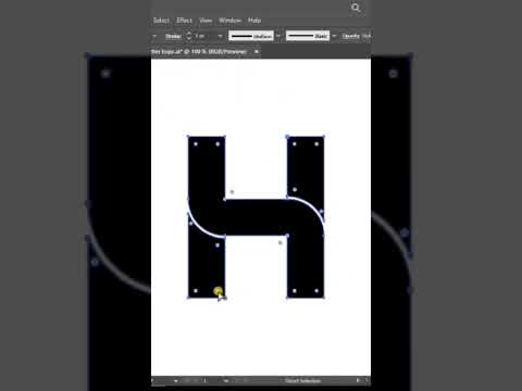 creative design H logo design #logotutorials #adobeillustrator #illustrator
