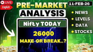 🔴Nifty Prediction and Bank Nifty Analysis | 11 FEB 26 | nifty today analysis