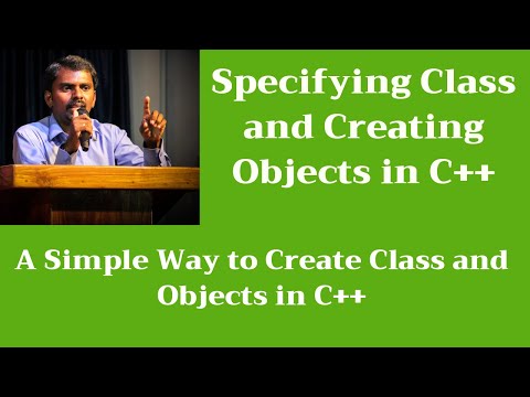 Specifying / Creating Class and Creating Objects in C++ | #CPP | #OOPS | M Milton Joe
