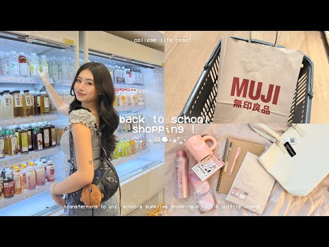 ✎ ⋆˚₊ COLLEGE PREP : transferring to uni, shopping, haul + styling cute outfits! (ft. lovito) ☁️📓