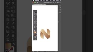 How To Create Letter N Logo  #adobeillustratortipsandtricks #howtocreatelogo #viralshorts