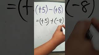 Tricks to Subtract Integers #shorts #math #mathtips #integers #mathtricks #howto #help #how