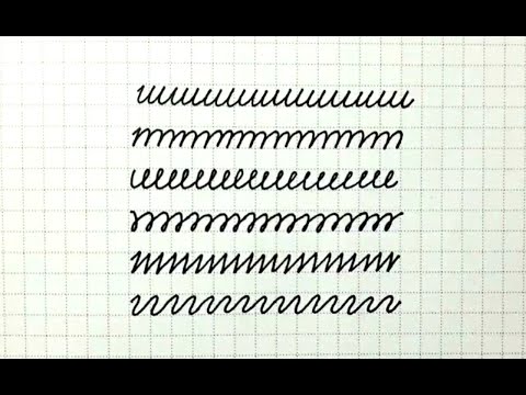How to improve Handwriting, Practice cursive writing basic strokes