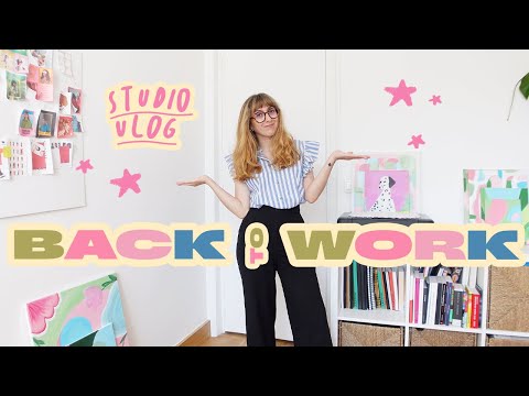 Studio Vlog 💻🌷 Je reprends ma vie de graphiste freelance en main.