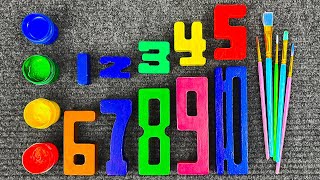 Let's Color Numbers & Learn Math || Count 1-10 Learning Video For Toddlers