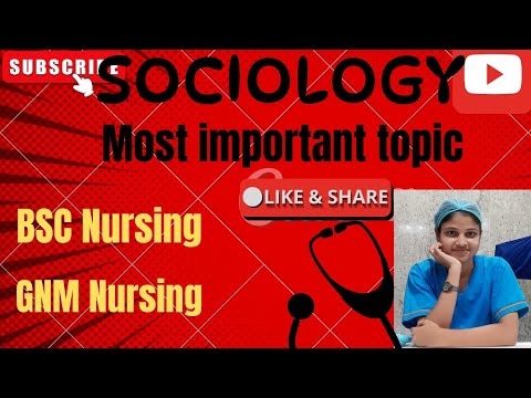 Important questions for sociology | Important questions for sociology bsc nursing| Sociology notes