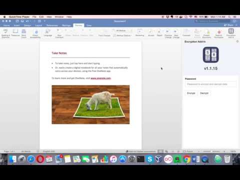 Saferoom Office - Encrypting Microsoft Word documents