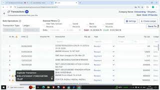 How to identify duplicate entries in Suvit Banking